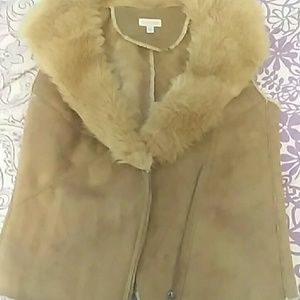 Tan Fur Vest(Small)